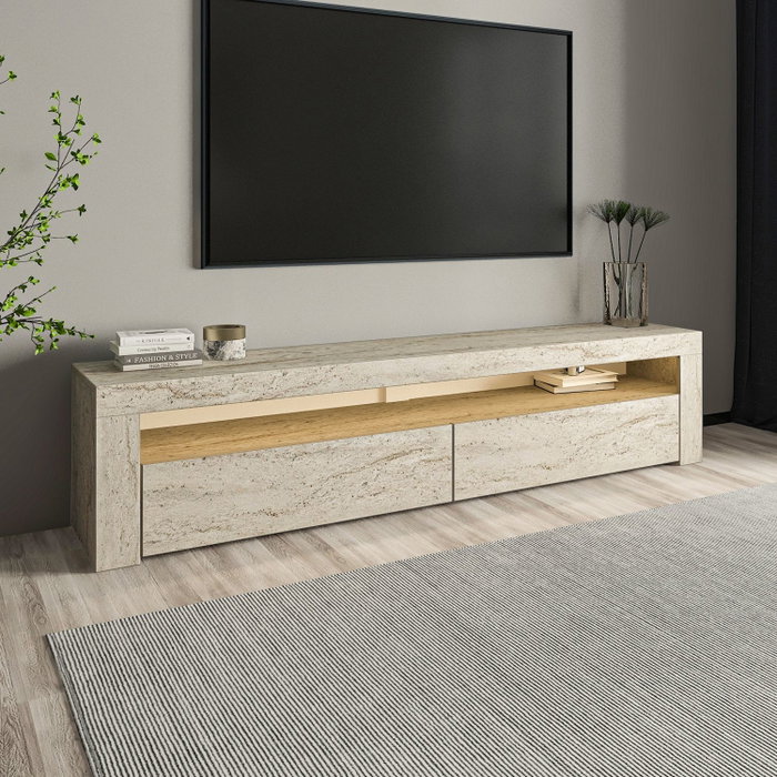 Hanah Home Soporte para TV Batı - Travertino Hanah Home Soporte para TV Batı - Travertino